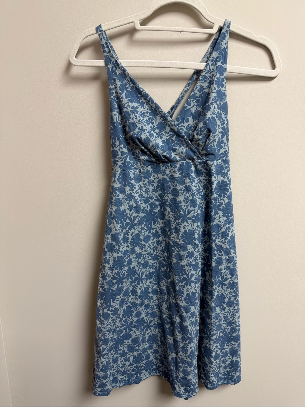 Patagonia Blue Floral Midi Dress